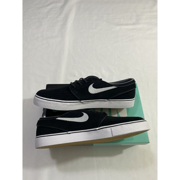 New Mens Size 11 Black White Nike SB Zoom Stefan Janoski OG Skate Shoes